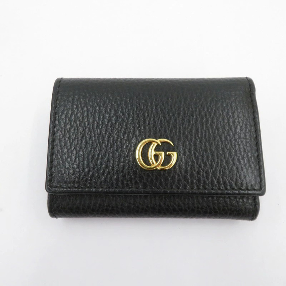 Gucci GG Marmont Tri fold Wallet Black